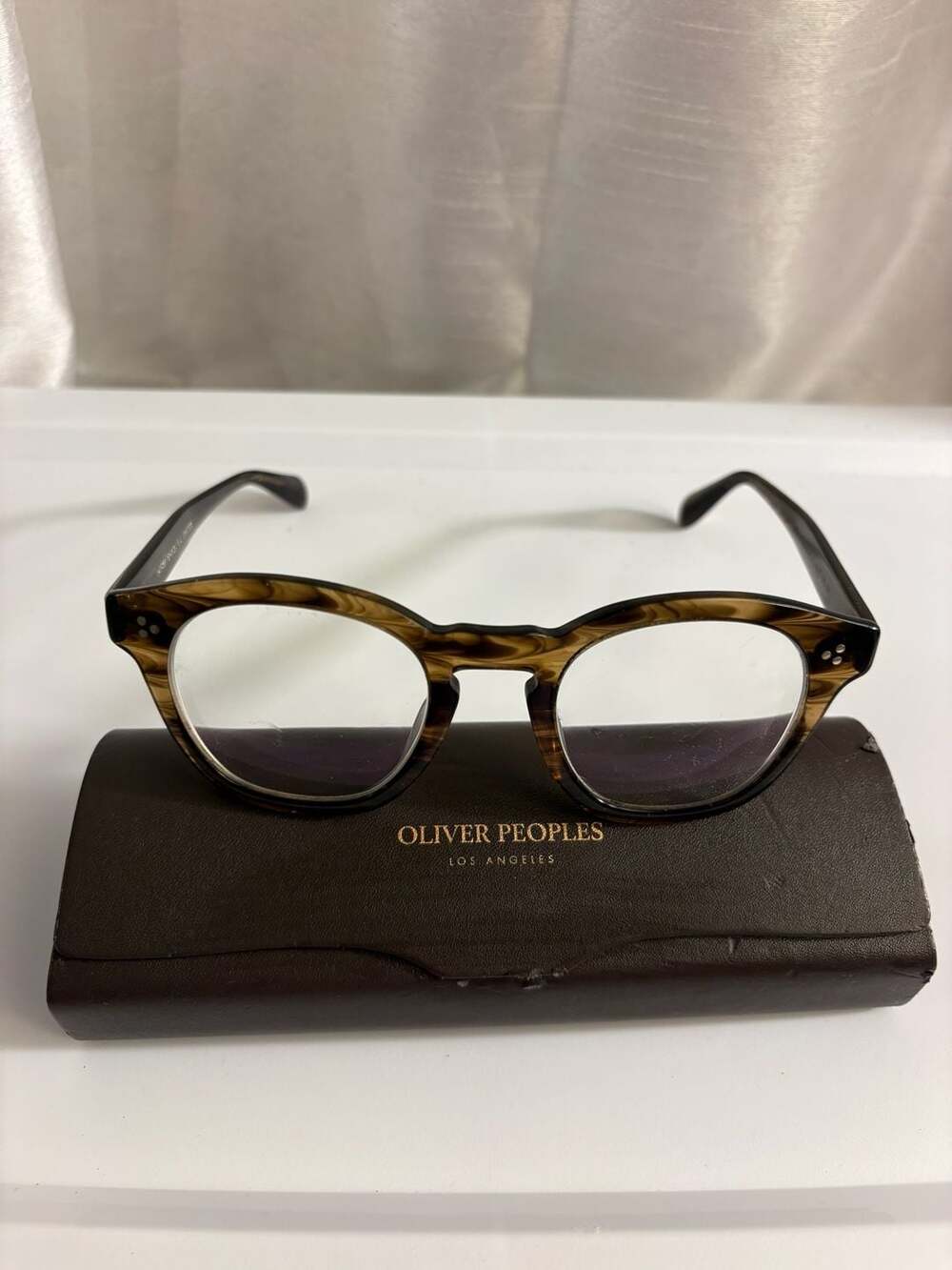 Oliver Peoples Boudreau L.A. 48-22 Tortoise Eyeglasses